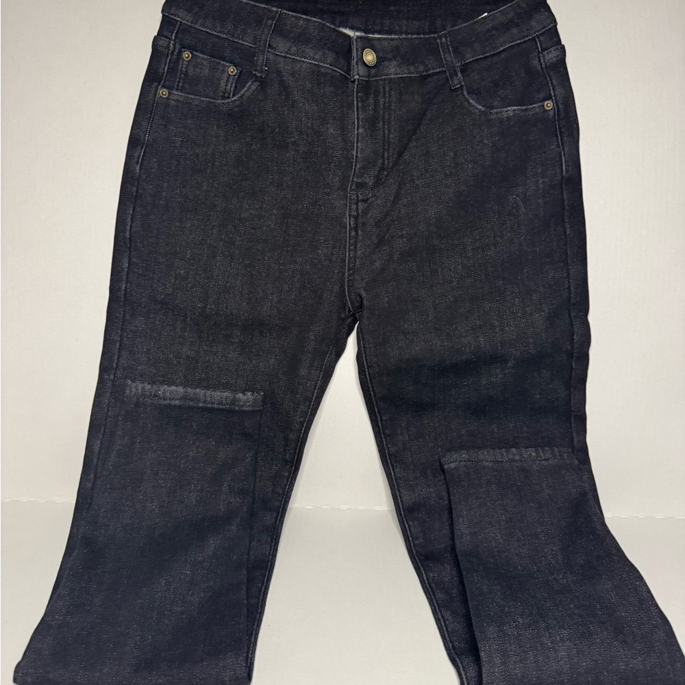 Dark Wash Straight-Leg Jeans
